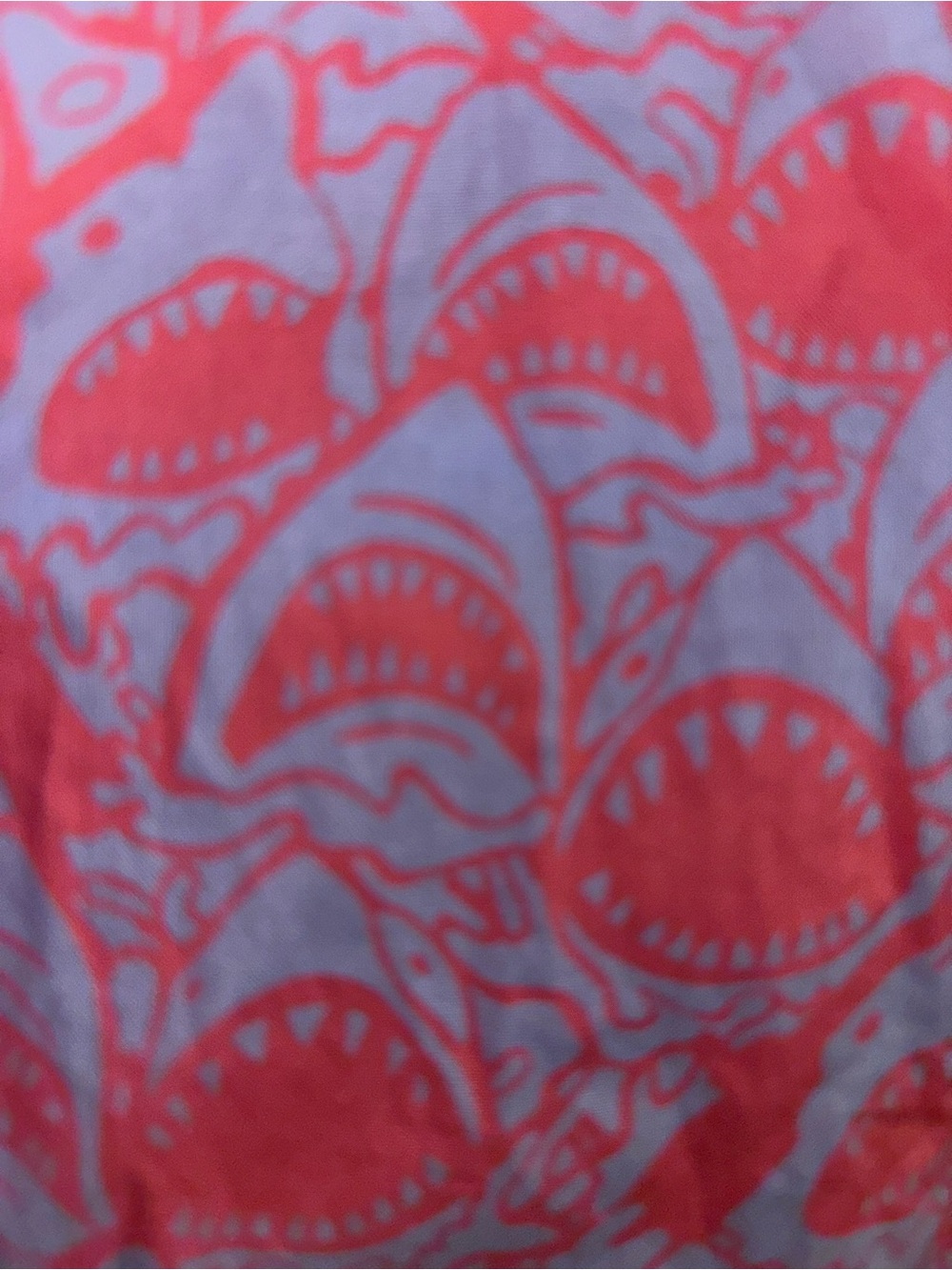 Bonobos Coral and Lavender Shark-Print Short-Sleeve Shirt
